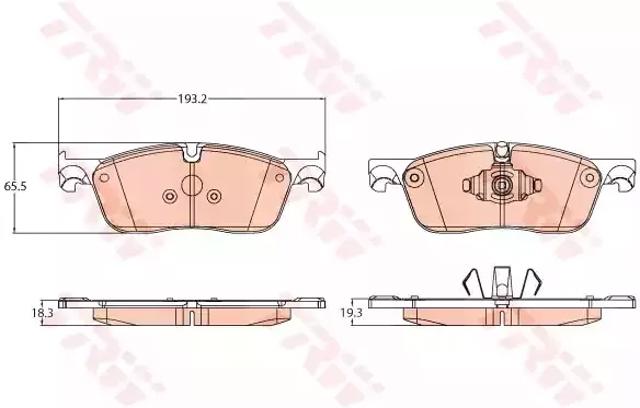Колодки GDB2119 TRW