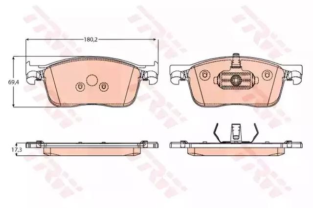 Колодки GDB2169 TRW