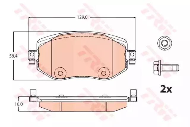 Тормозные колодки Renault Megane 4