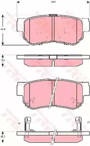 Колодки тормозные дисковые комплект GDB3298 TRW