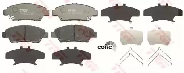 Колодки передние GDB3493 TRW