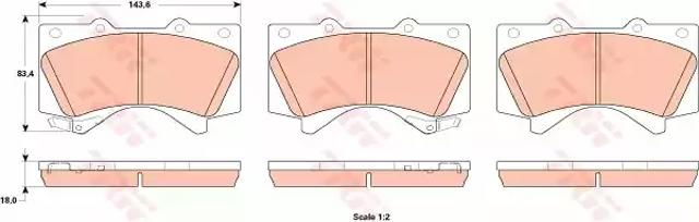 Колодки передние GDB3524 TRW