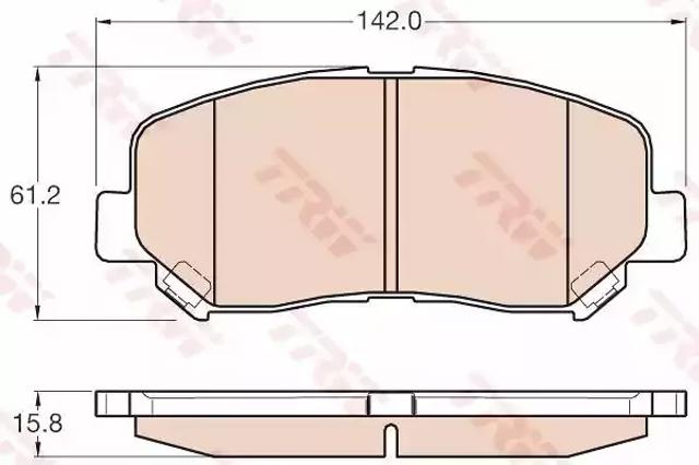 Колодки передние GDB3562 TRW