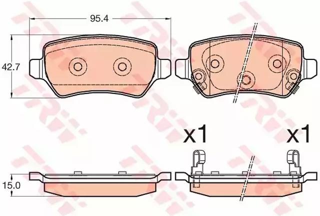 Колодки дисковые  GDB3585 TRW