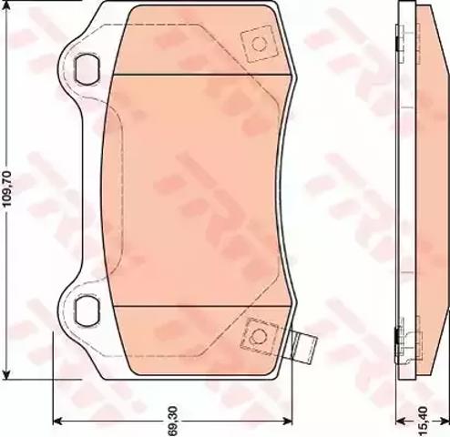 Колодки тормозные дисковые комплект GDB4171 TRW
