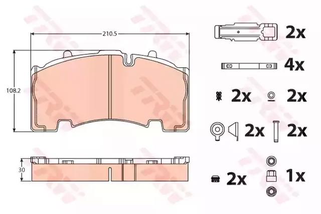 Колодки дисковые  GDB5093 TRW