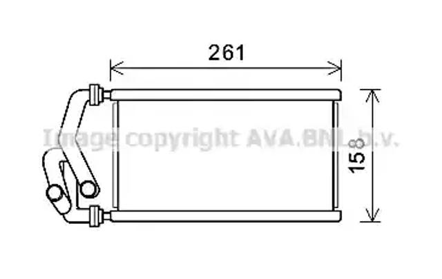 Радиатор печки HDA6294 AVA