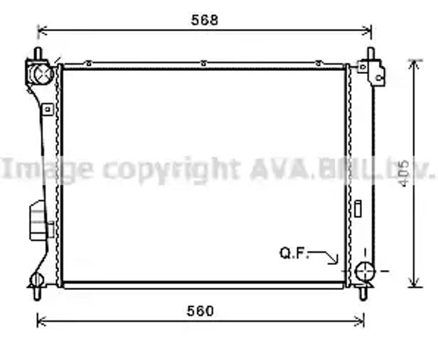 Радиатор HY2309 AVA