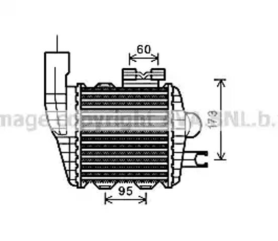 Радиатор интеркуллера HY4226 AVA