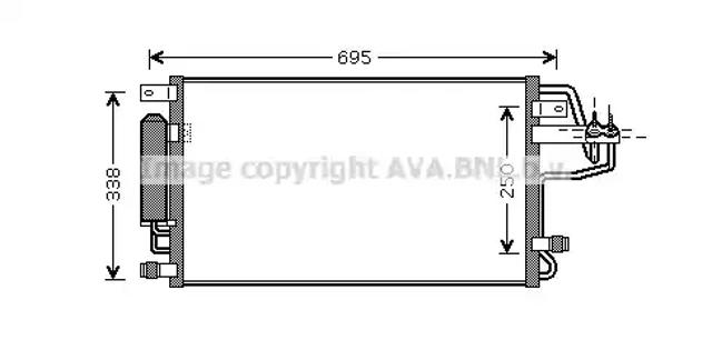 Конденсатор системы охлаждения HY5156D AVA