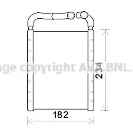 Радиатор печки (отопителя) HY6356 AVA