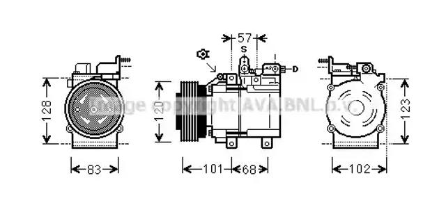 Насос кондиционера HYAK123 AVA