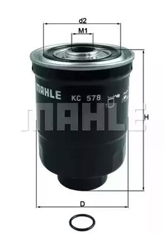 Фильтр-отстойник топлива грубой очистки KC578D MAHLE