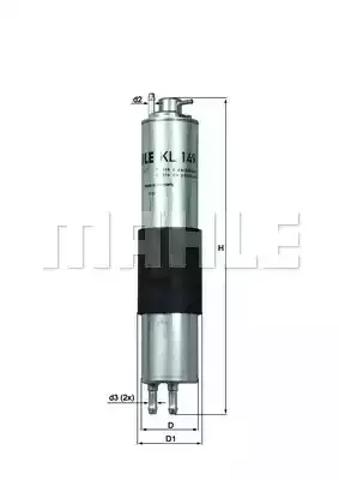 Фильтр топливный KL149 MAHLE