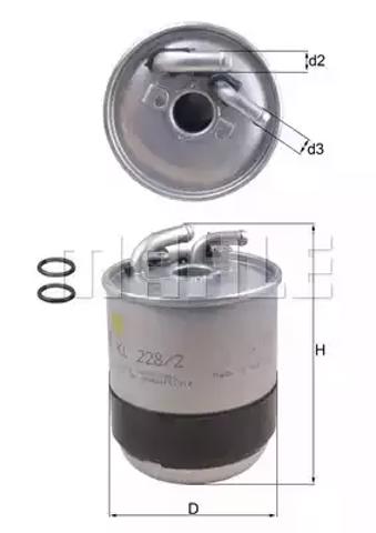 Фильтр топливный KL2282D MAHLE