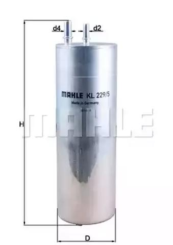 Топливный фильтр KL2295 MAHLE