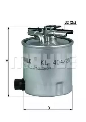 Фильтр-отстойник топлива грубой очистки KL40425 MAHLE
