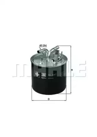Топливный фильтр KL447 MAHLE