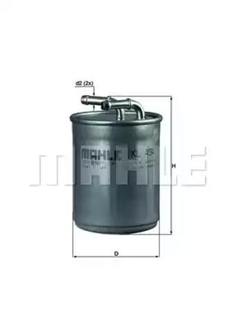 Фильтр топлива KL494 MAHLE