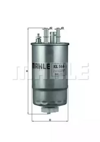 Фильтр-отстойник топлива грубой очистки KL566 MAHLE