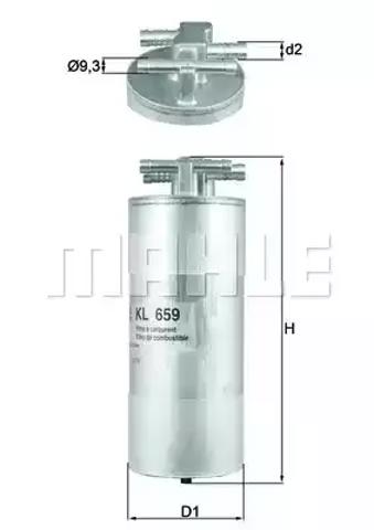 MAHLE KL659 Топливный фильтр в наличии Полтава