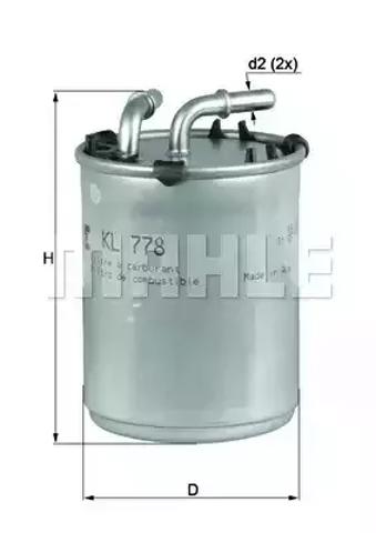 KL778 Топливный фильтр купить Черновцы