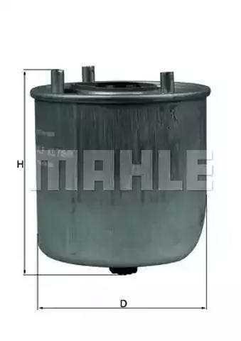 Топливный фильтр KL780 MAHLE