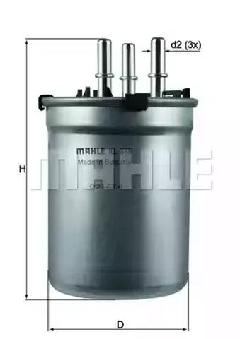 Фильтр-отстойник топлива грубой очистки KL838 MAHLE