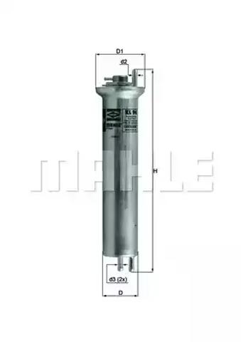 Фильтр топлива KL96 MAHLE