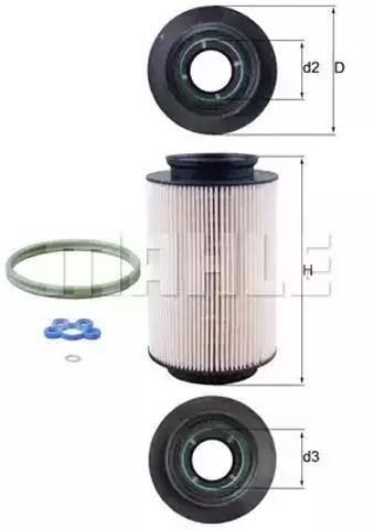 Фильтр топлива KX178D MAHLE