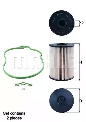 Фильтр топливный KX200DS MAHLE