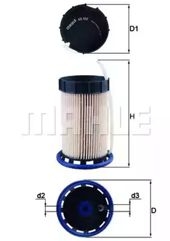Фильтр-отстойник топлива грубой очистки KX492 MAHLE