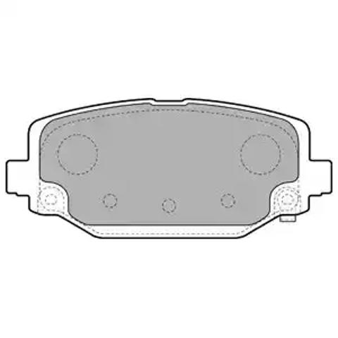 Задние дисковые колодки LP2499 DELPHI