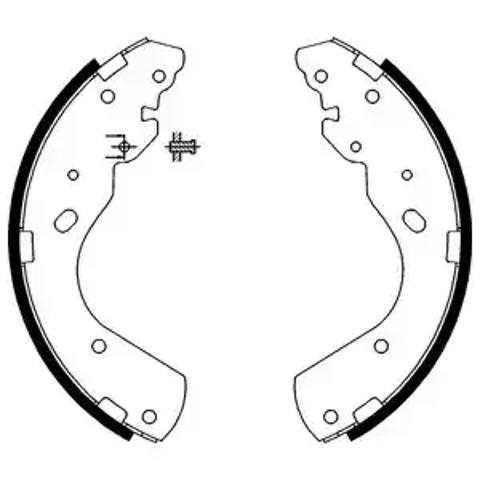 Колодки тормозные задние, барабанные LS1897 DELPHI