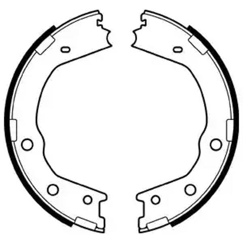 Тормозные колодки стояночного тормоза LS2067 DELPHI