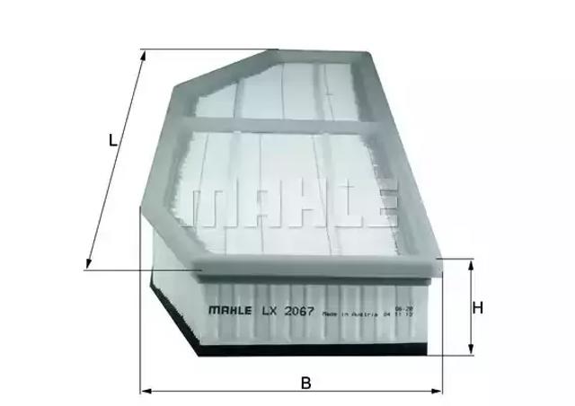 Фильтр воздушный LX2067 MAHLE