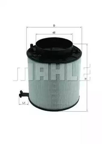 Воздушный фильтр двигателя LX2091D MAHLE