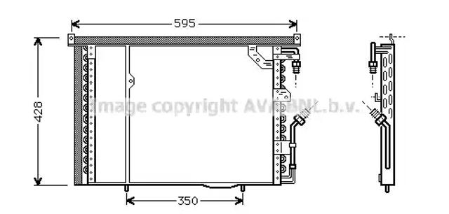 Конденсатор кондиционера MS5195 AVA