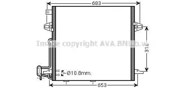 Радиатор системы охлаждения кондиционера MS5406D AVA