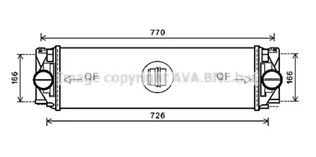 Система охлаждения наддувочного воздуха MSA4582 AVA