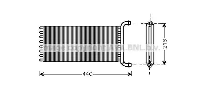 Радиатор отопителя салона MSA6441 AVA