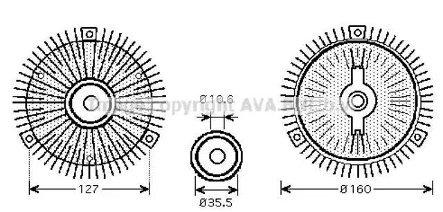 Гидромуфта привода вентилятора MSC417 AVA