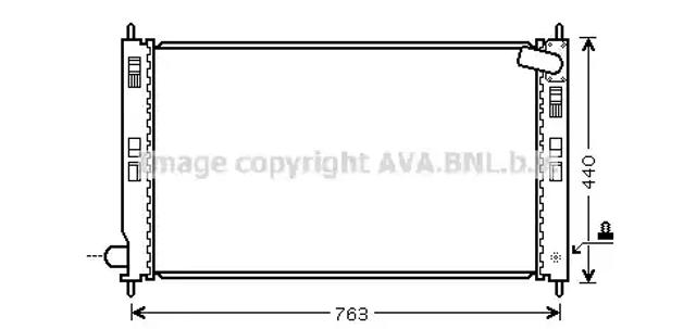 Радиатор водяной MT2201 AVA