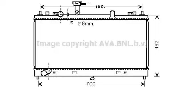Радиатор MZ2224 AVA