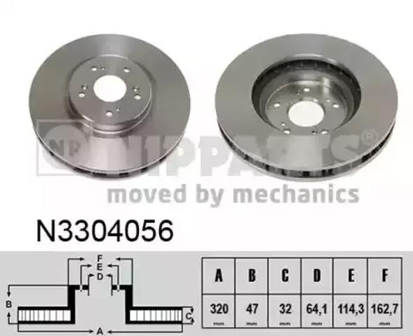 Ротор тормозной N3304056 NIPPARTS