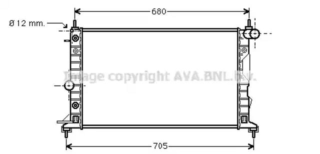 Радиатор водяной OL2324 AVA