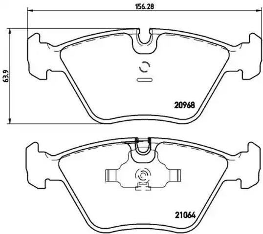 Передние тормозные колодки P06012 BREMBO
