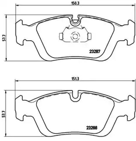 Колодки тормозные P06024 BREMBO