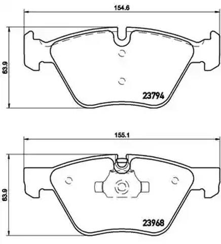 Тормозные колодки P06036 BREMBO