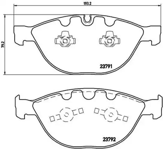 Колодки тормозные P06047 BREMBO